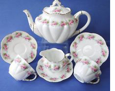 Dainty Tea for Two set Rose pattern